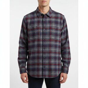 Roots Brushed Cotton Plaid Long Sleeve Shirt Size XL